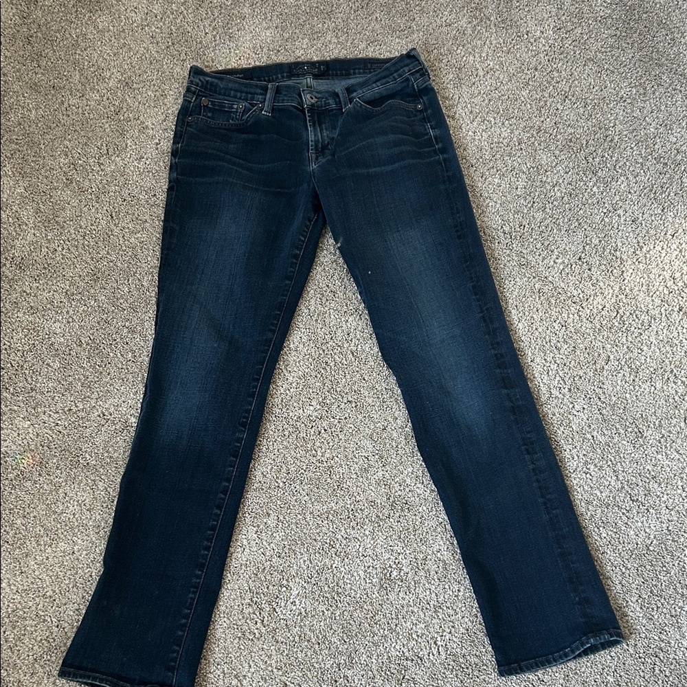 Lucky Brand Women's Deep Indigo Sweet Straight Leg Jeans Size 6/28 R